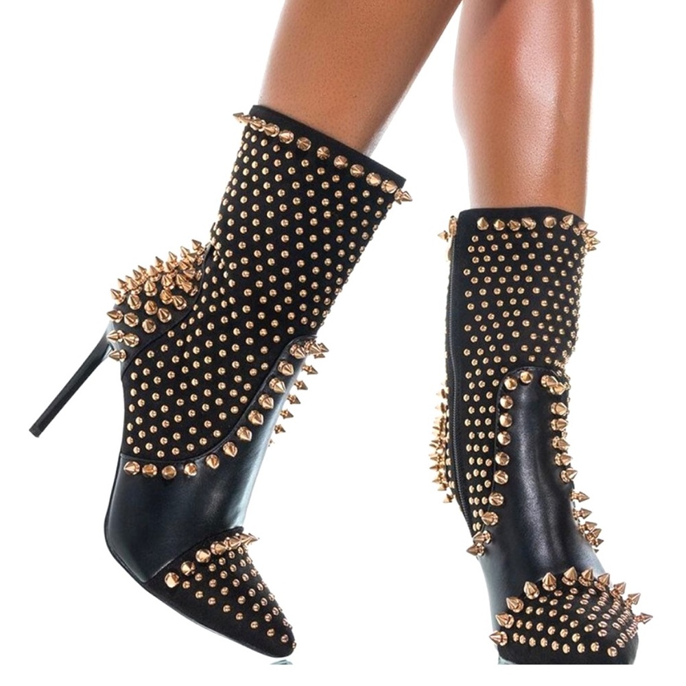 SEXY! AZALEA WANG “Dancin With The
Spiked Devil” Stiletto Bootie! NEW!!